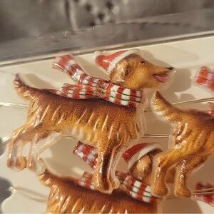 NWT Ashland Golden Retriever String Lights Festive Holiday Dogs Warm White LED